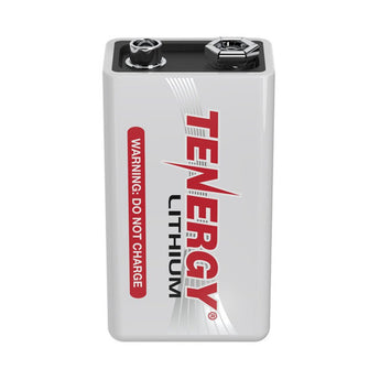 Tenergy 9V 1200mAh Lithium Primary (LiMnO2) Battery - Snap Connectors