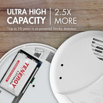 Tenergy 9V 1200mAh Lithium Primary (LiMnO2) Battery - Snap Connectors