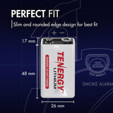 Tenergy 9V 1200mAh Lithium Primary (LiMnO2) Battery - Snap Connectors