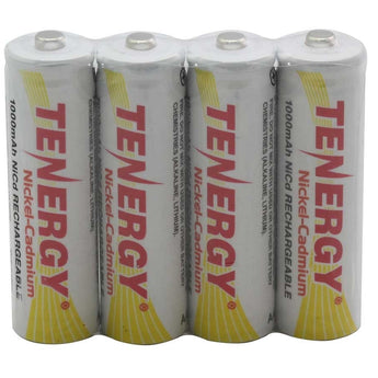 Tenergy 20104 AA 1000mAh 1.2V Nickel Cadmium (NiCd) Button Top Battery - Bulk
