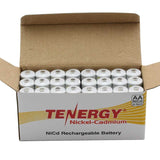 Tenergy 20104 AA 1000mAh 1.2V Nickel Cadmium (NiCd) Button Top Battery - Bulk