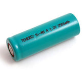 Tenergy 10704 A-cell 2500mAh 1.2V Nickel Metal Hydride (NiMH) Flat Top Battery - Bulk