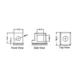 Power-Sonic PTX14BS-FS 12Ah 12V Ultra Sport Series Sealed Lead Acid (SLA) Battery - 200CCA