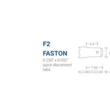 Power-Sonic AGM General Purpose PS-12120 12Ah 12V Rechargeable Sealed Lead Acid (SLA) Battery - F2 Terminal