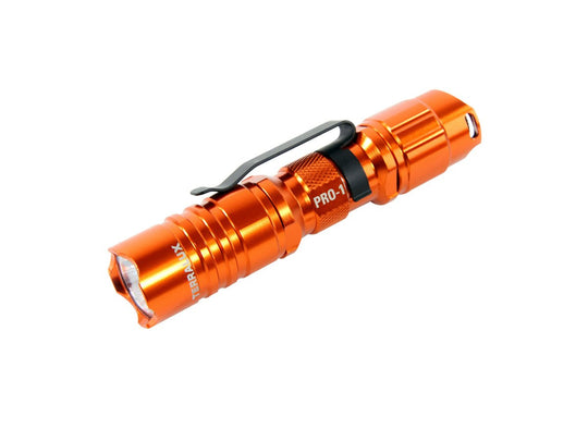 TerraLUX / Lightstar Corp. Pro-1 Series LED Flashlight - CREE XP-E LED - 154 Lumens - Runs on 1 x AA - Orange