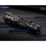 Jetbeam TH16-TAC USB-C Rechargeable LED Flashlight - CREE XHP35 HD - 2000 Lumens - Includes 1 x 18650