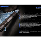 Jetbeam TH16-TAC USB-C Rechargeable LED Flashlight - CREE XHP35 HD - 2000 Lumens - Includes 1 x 18650