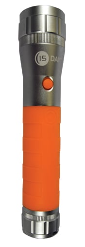 Ultimate Survival Technologies 15-Day Aluminum Flashlight - Orange