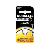 Duracell Duralock DL CR2025 150mAh 3V Lithium Primary (LiMNO2) Watch/Electronic Coin Cell Battery (DL2025BPK) - 1 Piece Retail Card