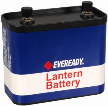 Energizer Eveready Super Heavy Duty 732 7500mAh 12V Zinc Carbon Lantern Battery with Screw Terminals - Bulk