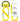 Nite Ize S-Biner SBP4-03-16 - Plastic Double-Gated Carabiner Clip - #4 - Yellow