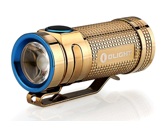 Olight S Mini CU LED Flashlight - CREE XM-L2 LED - 550 Lumens - Uses 1x CR123A (included) or 1x 16340 - Rose Gold