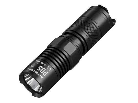 Nitecore Precise P05 Flashlight - CREE XM-L2 U2 LED - 460 Lumens - Uses 1 x CR123A or 1 x RCR123A - Black
