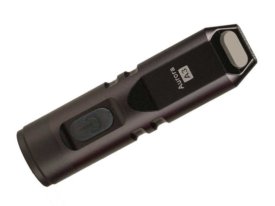 RovyVon A3 Mini Keychain Rechargeable LED Flashlight- 550 Lumens - [Red, Gun Metal] [CREE XP-G3] - Includes Built-In Li-Po Battery Pack