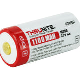 ThruNite 18350 1100mAh 3.7V Protected Lithium Ion (Li-ion) Button Top Battery