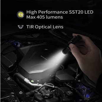 ThruNite Archer Mini USB-C Rechargeable LED Flashlight - Luminus SST20 - 405 Lumens - Uses Built-in Li-ion Battery Pack