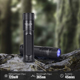 ThruNite Archer UV LED Flashlight - 365nm - 720mW - Uses 1 x AA