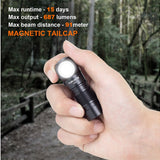 ThruNite H01 Rechargeable LED Headlamp - 687 Lumens - CREE XP-G3 - Includes 1 x 16340 - Black