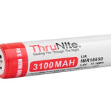 ThruNite IMR 18650 3100mAh 3.7V Protected High-Drain Lithium Manganese (LiMn2O4) Button Top Battery