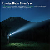 ThruNite Lynx LED Flashlight - 3100 Lumens - Includes 1 x 21700 with Built-in USB-C Charging Port