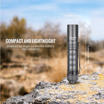 ThruNite Saber LED Flashlight - 659 Lumens - Luminus SST20 - Uses 1 x AA - Black or Grey