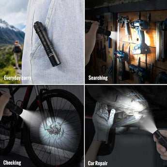 ThruNite Saber LED Flashlight - 659 Lumens - Luminus SST20 - Uses 1 x AA - Black or Grey