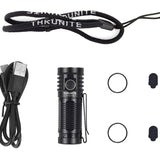 ThruNite T1S V2 USB-C Rechargeable LED Flashlight - 1080 Lumens - Luminus SST40 - Includes 1 x 18350