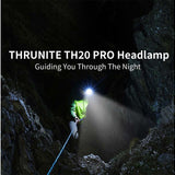 ThruNite TH20 Pro LED Headlamp - 1010 Lumens - Includes 1 x 14500 with USB-C Charging Port