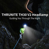 ThruNite TH30 V2 USB-C Rechargeable LED Headlamp - CREE XHP70.2 - 3320 Lumens - Includes 1 x 18650