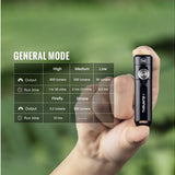 ThruNite Ti LED Keychain Flashlight - 650 Lumens - Uses Built-in Li-ion Battery Pack