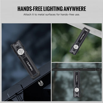 ThruNite Ti LED Keychain Flashlight - 650 Lumens - Uses Built-in Li-ion Battery Pack