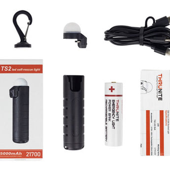 ThruNite TS2 LED Rescue Light - 118 Lumens - Includes 1 x USB-C Rechargeable 21700