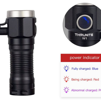 ThruNite W1 Rechargeable LED Flashlight - 693 Lumens - Includes 1 x 16340 - Black