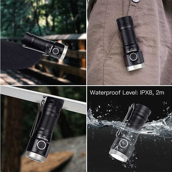 ThruNite W1 Rechargeable LED Flashlight - 693 Lumens - Includes 1 x 16340 - Black