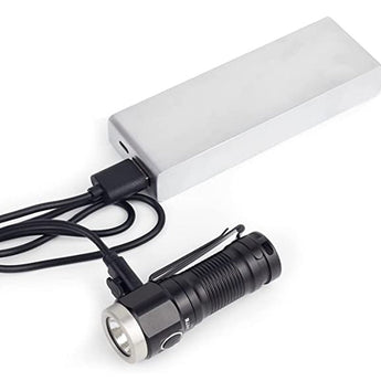 ThruNite W1 Rechargeable LED Flashlight - 693 Lumens - Includes 1 x 16340 - Black