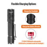 ThruNite Lynx LED Flashlight - 3100 Lumens - Includes 1 x 21700 with Built-in USB-C Charging Port