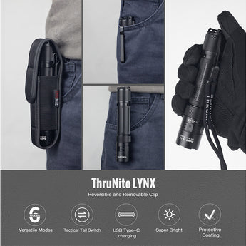 ThruNite Lynx LED Flashlight - 3100 Lumens - Includes 1 x 21700 with Built-in USB-C Charging Port
