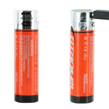 Titanium Innovations 18650 2600mAh 3.7V Lithium Ion (Li-Ion) Protected Button Top Battery with Micro USB Charging Port - 1pc Clam Shell