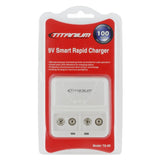 Titanium 9V Rechargeable Smart Fast Battery Charger 100-240V (TPEC-TTP9V)