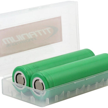 Titanium Innovations Battery Case - Holds 2 x 18650 or 4 x CR123A