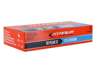 Titanium Innovations CR123A 50 Pack - Boxed
