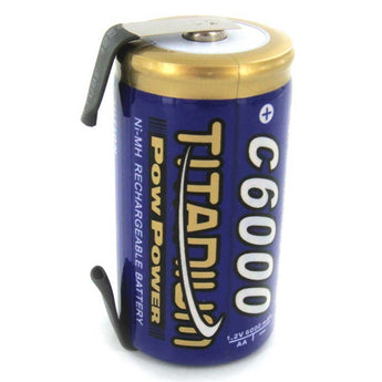 Titanium C Size Rechargeable Battery