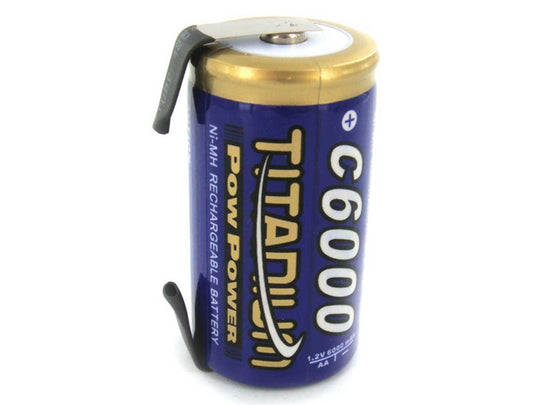 Titanium C Size Rechargeable Battery