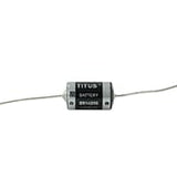 Titus ER14250-AX 1/2 AA 1200mAh 3.6V Lithium Thionyl Chloride (LiSOCI2) Button Top Battery with Axial Leads - Bulk