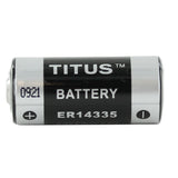 Titus ER14335 2/3 AA 1650mAh 3.6V Lithium Thionyl Chloride (LiSOCI2) Button Top Battery - Bulk