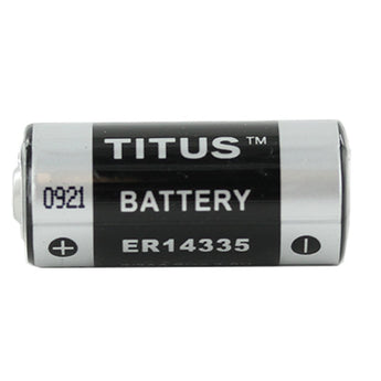 Titus ER14335 2/3 AA 1650mAh 3.6V Lithium Thionyl Chloride (LiSOCI2) Button Top Battery - Bulk