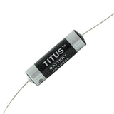 Titus ER14505-AX AA 2400mAh 3.6V Lithium Thionyl Chloride (LiSOCI2) Button Top Battery with Axial Leads - Bulk