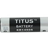 Titus ER14505 AA 2400mAh 3.6V Lithium Thionyl Chloride (LiSOCI2) Button Top Battery - Bulk
