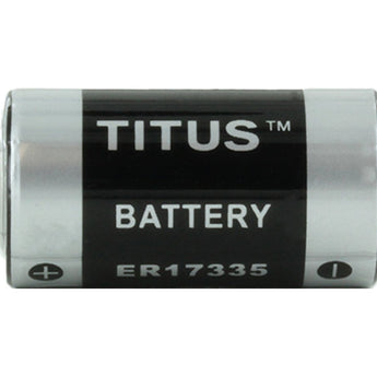 Titus ER17335 2/3 A 2100mAh 3.6V Lithium Thionyl Chloride (LiSOCI2) Button Top Battery - Bulk
