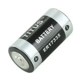 Titus ER17335 2/3 A 2100mAh 3.6V Lithium Thionyl Chloride (LiSOCI2) Button Top Battery - Bulk
